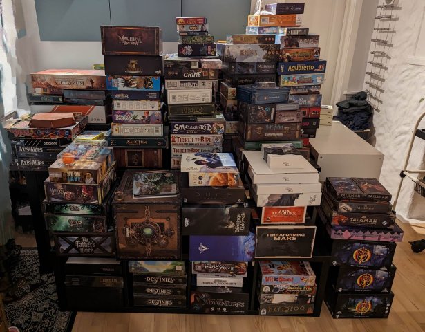 Rearranging and relocating my board game collection
